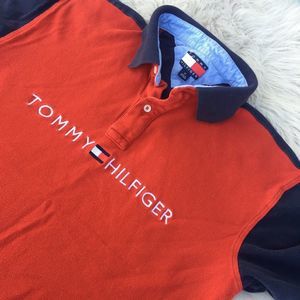 Vintage Tommy Hilfiger spell out polo shirt